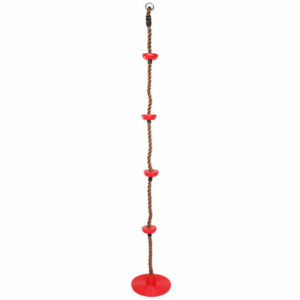 Swing šplhacie lano s diskami červená varianta 39321