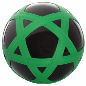 Cross Ball gumová lopta čierno-zelená varianta 35702
